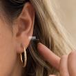 گوشواره حلقه ای تراشدار