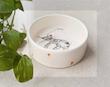 ظرف آب و غذا سرامیکی طرح دار گربه خوابیده