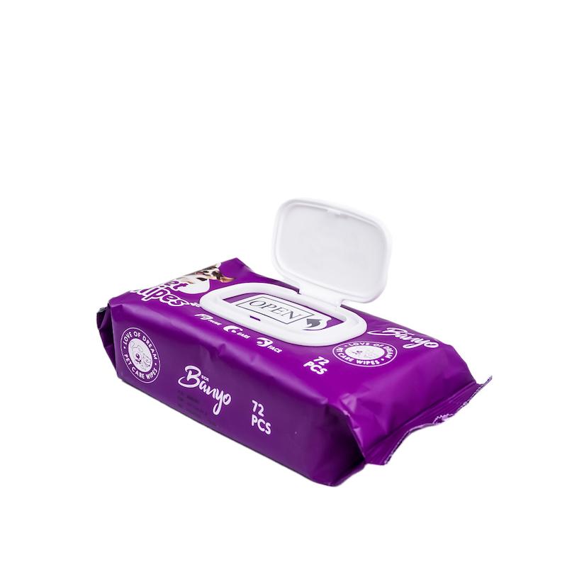 دستمال مرطوب ۷۲ عددی سگ و گربه