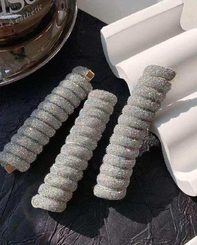 کش فنری زر زری نقره ای