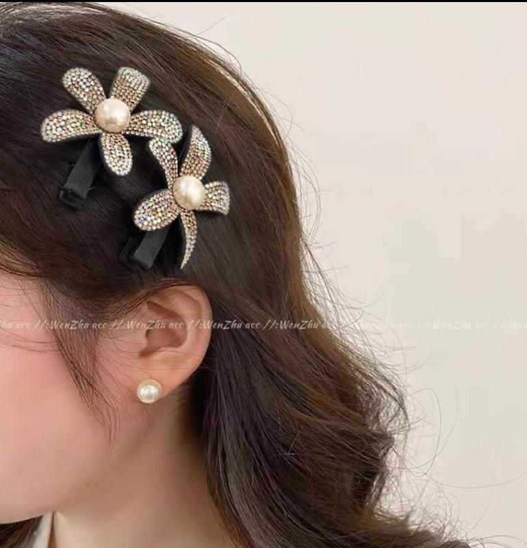 گیره چفتی و انبری فول نگین گل بابونه