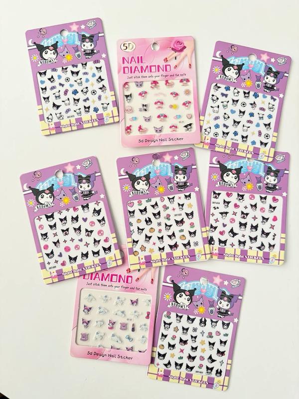 استیکر (برچسب)ناخن کرومی