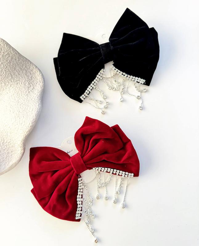 گیره پاپیون مخملی 