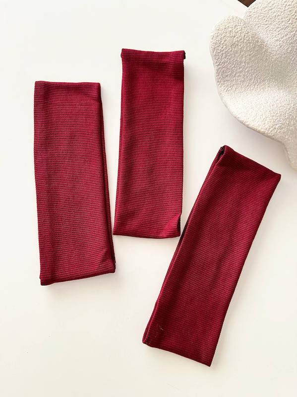 هدبند کبریتی زرشکی