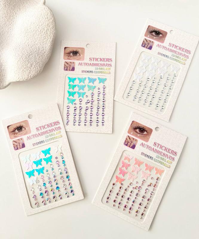 نگین و پروانه چسبی