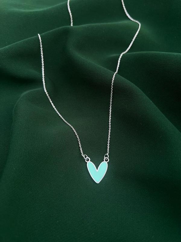 آویز قلب با زنجیر 