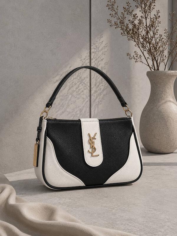 کیف برند YSL تمام چرم دو رنگ