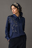 شومیز ساتن سیلک با نگین‌دوزی دست‌دوز