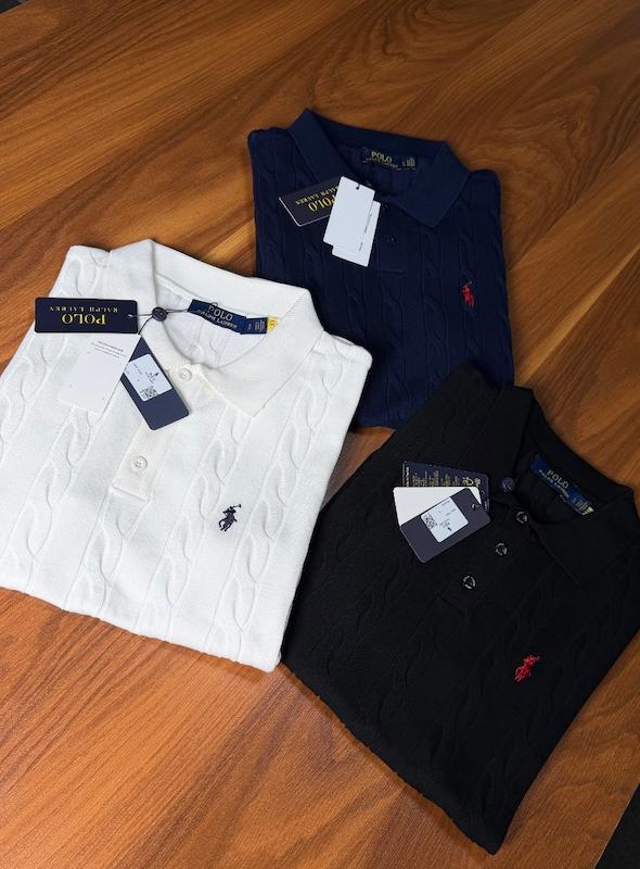تیشرت جودون پولو بافت در 3 رنگ
