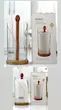 جا دستمال رولی کف چوبی دیواره اکرولیک لیمون 2254  ابعاد: قطر:15cm، ارتفاع :32cm