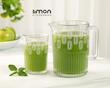ست پارچ و لیوان شیشه ای شیاردار (چاپدار) کد محصول : 2318