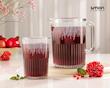 ست پارچ و لیوان شیشه ای شیاردار (چاپدار) کد محصول : 2318