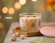 ظرف شیشه ای درب دار 190 میلی لیتر چاپ دار