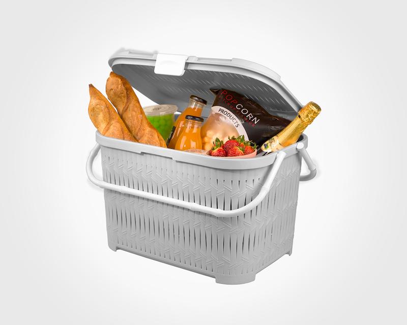 سبد پیک نیک دربدار کوتاه طرح بامبو کد محصول : 1550