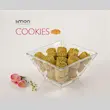 پیاله شیشه ای پذیرایی مربع