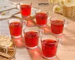 لیوان شیشه ای دسته دار 280 سی سی کد محصول : 2281