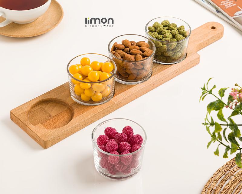 اردورخوری پایه چوبی 190 میلی لیتر 4 عددی کد محصول : 2223