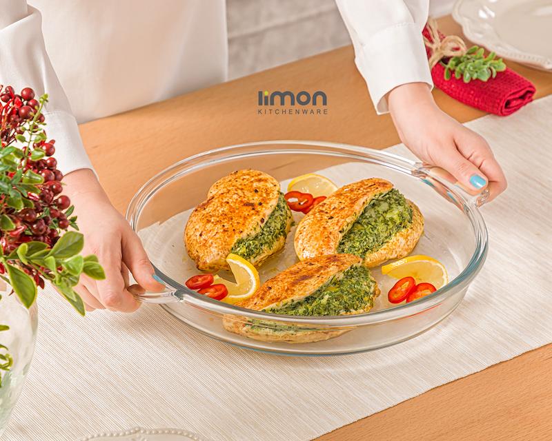 تابه گرد شیشه‌ای 3.4 لیتر کد محصول : 2236