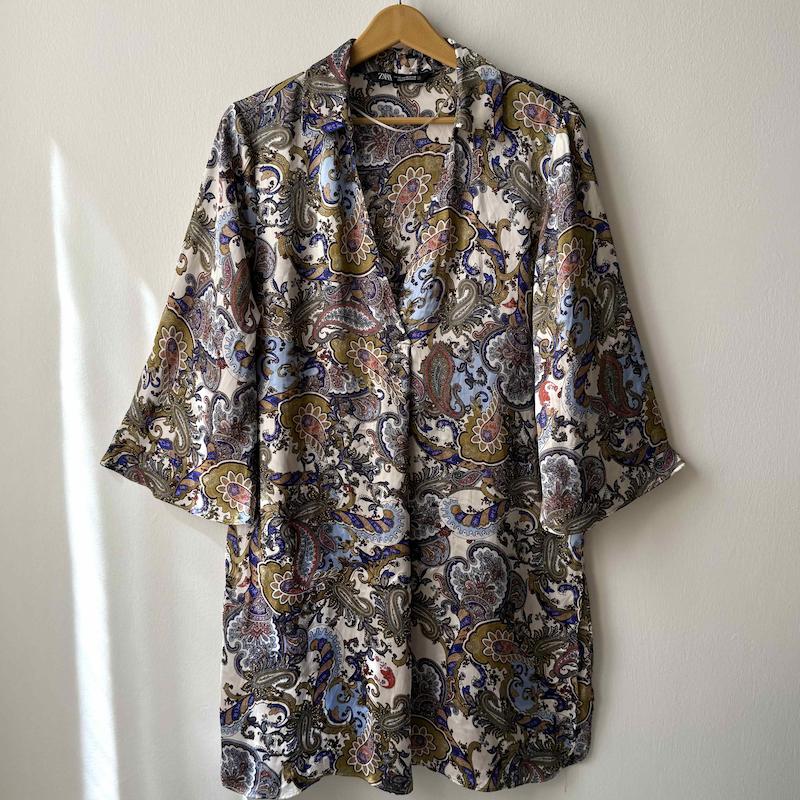 شومیز ساتن zara