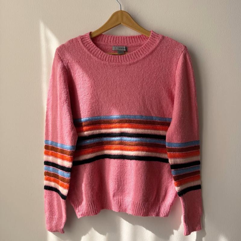 بافت راه راه صورتی