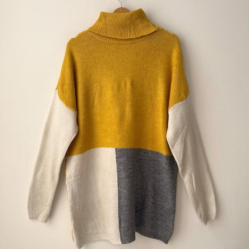 بافت خردلی و سفید