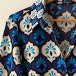 شومیز ابی طرحدار zara
