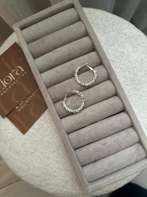 گوشواره حلقه ای خاویاری