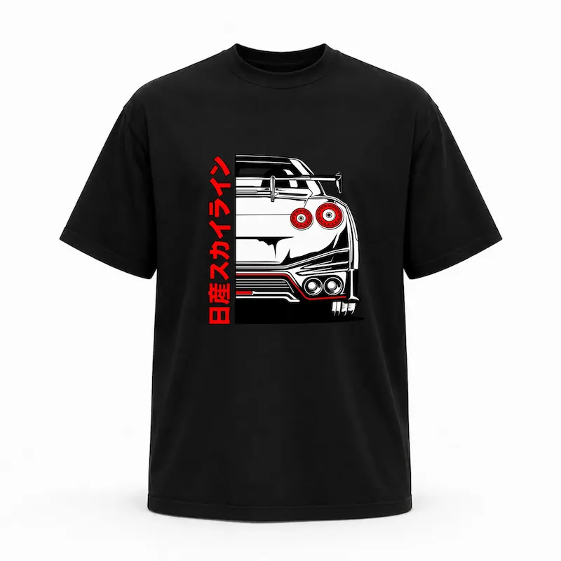 تیشرت طرح ماشین (nissan gtr)