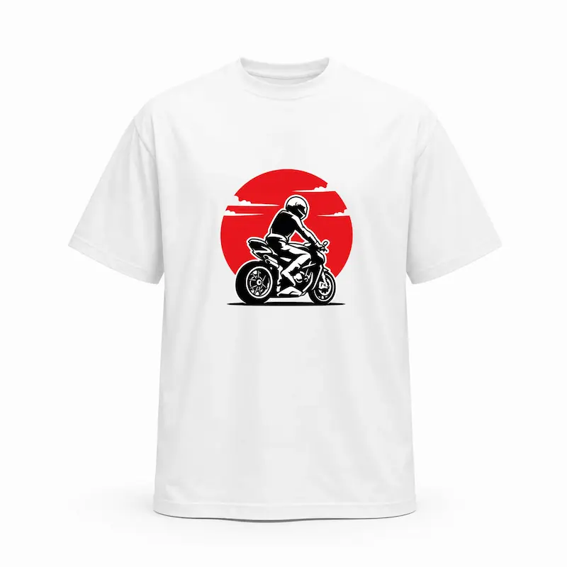 تیشرت طرح موتور ( rider) مدل 2