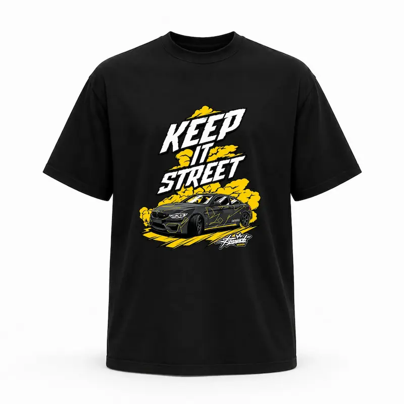 تیشرت طرح ماشین ( keep it  street )