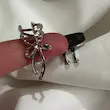 ایرکاف پاپیون نگین صورتی (به صورت جفت)