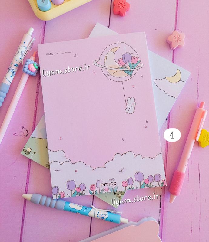 نوت پد فانتزی (کاغذ یادداشت ) A5