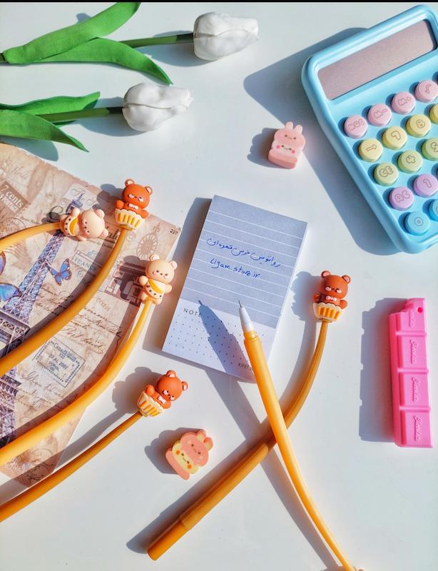 رواننویس سیلیکونی خرس قهوه ای