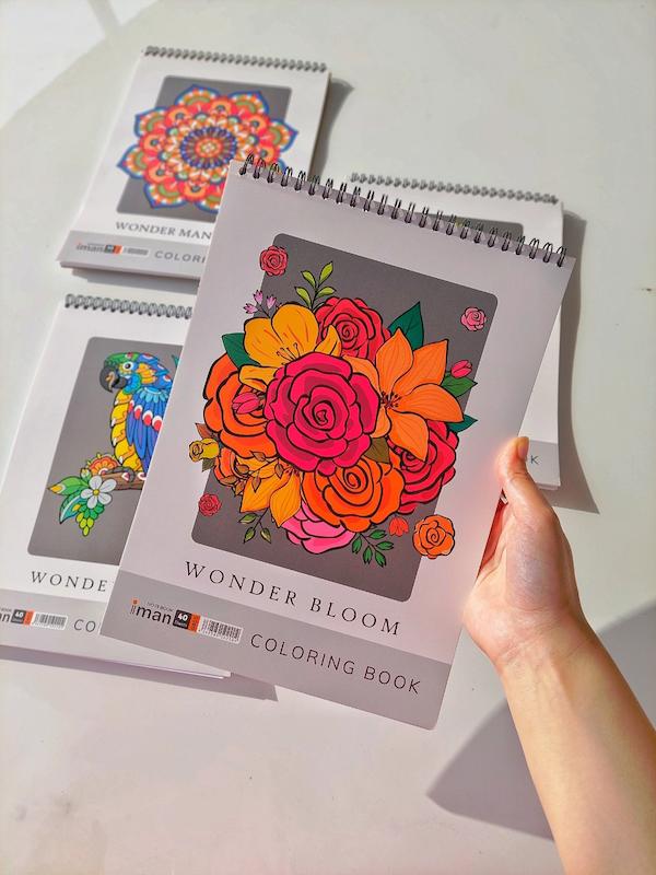 دفتر رنگ آمیزی ایمان_گل گلی