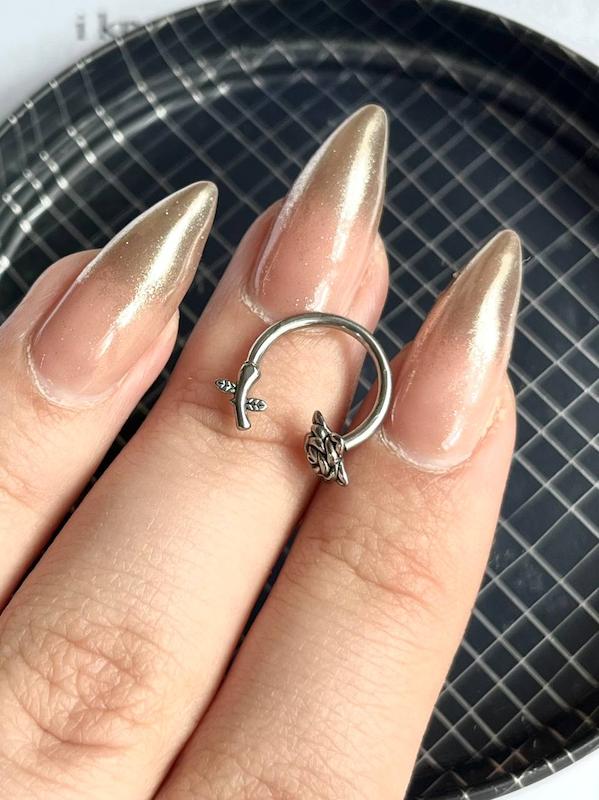 پیرسینگ نعلی رز