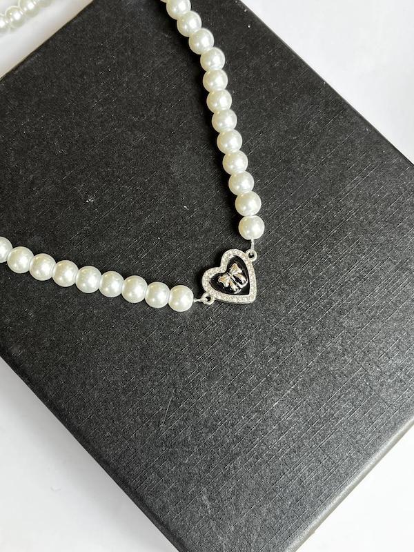 گردنبند مروارید قلب