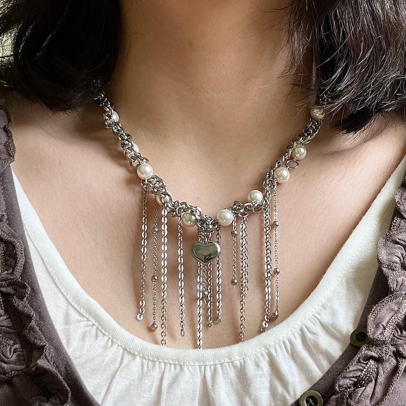 گردنبند Pearl rain🤍
