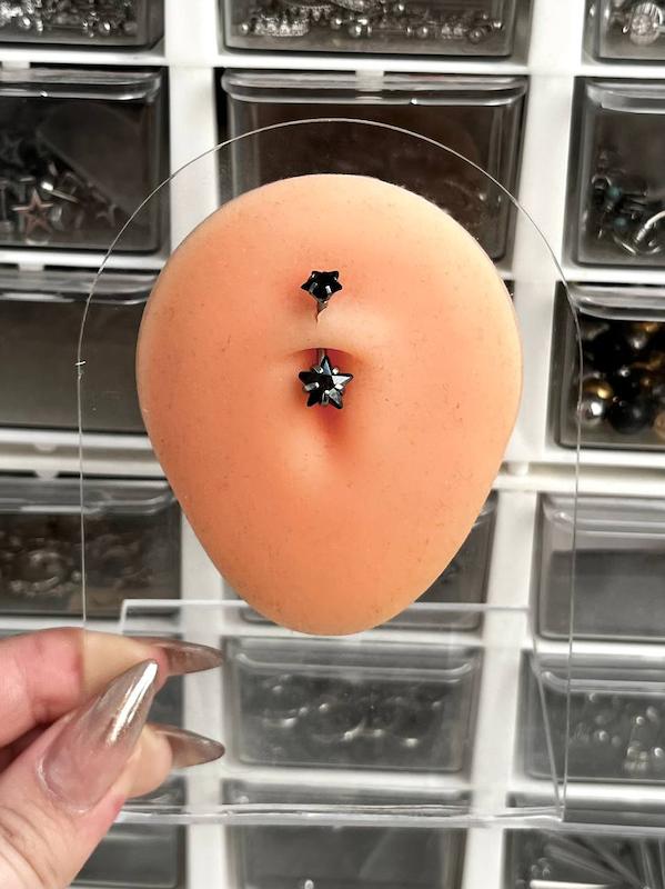 پیرسینگ ناف جواهری ستاره