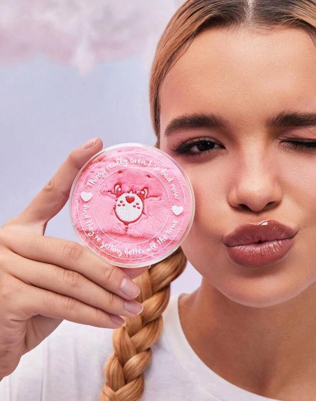 پاف اسپانج صورتی میکاپ خرس مهربون شین (شی ان) SHEIN X Care Bears 1Pc Pink Makeup Puff