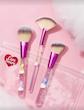 ست براش سه عددی صورت با کیف طلقی خرس مهربون شین(شی ان) SHEIN X Care Bears Face Brush Set 3 Pc
