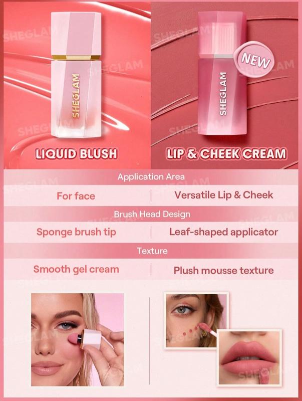 رژگونه رژلب کرمی شیگلم مدل Air Plush رنگ High Winds Air Plush Lip & Cheek Cream-High Winds