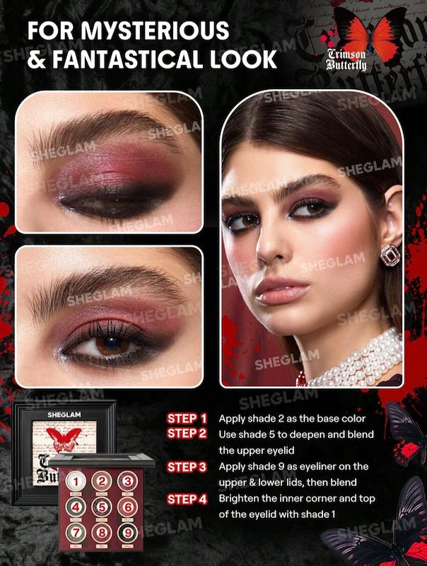 پالت سایه پروانه زرشکی شیگلم Cursed Chrysalis Palette