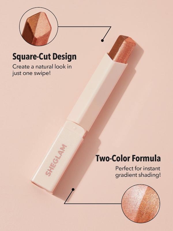 سایه چشم استیکی شیگلم Rose رنگ  -Sheglam Insta Eye Dual Tone Shadow