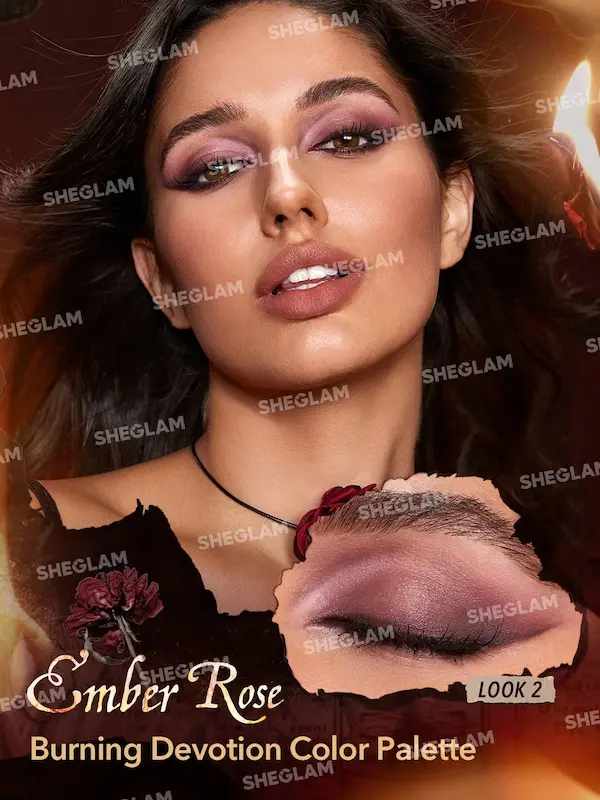 پالت سایه چهار رنگ کالکشن امبر رز شیگلم Sheglam Ember Rose Eyeshadow Pallete