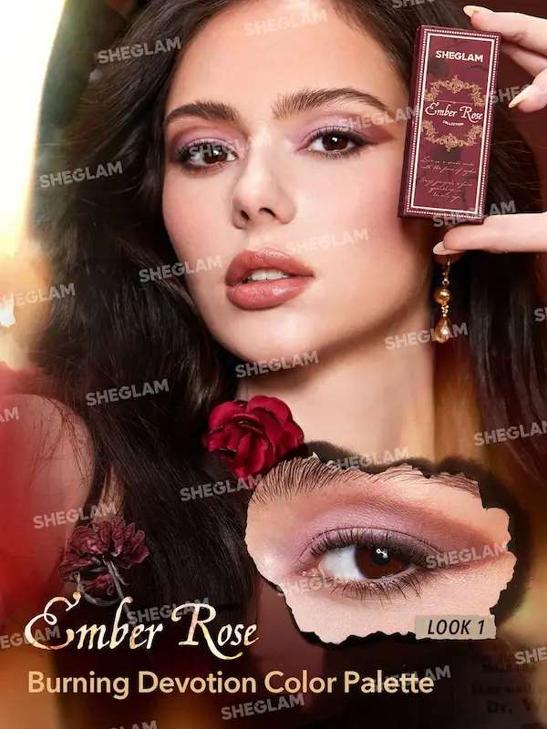 پالت سایه چهار رنگ کالکشن امبر رز شیگلم Sheglam Ember Rose Eyeshadow Pallete