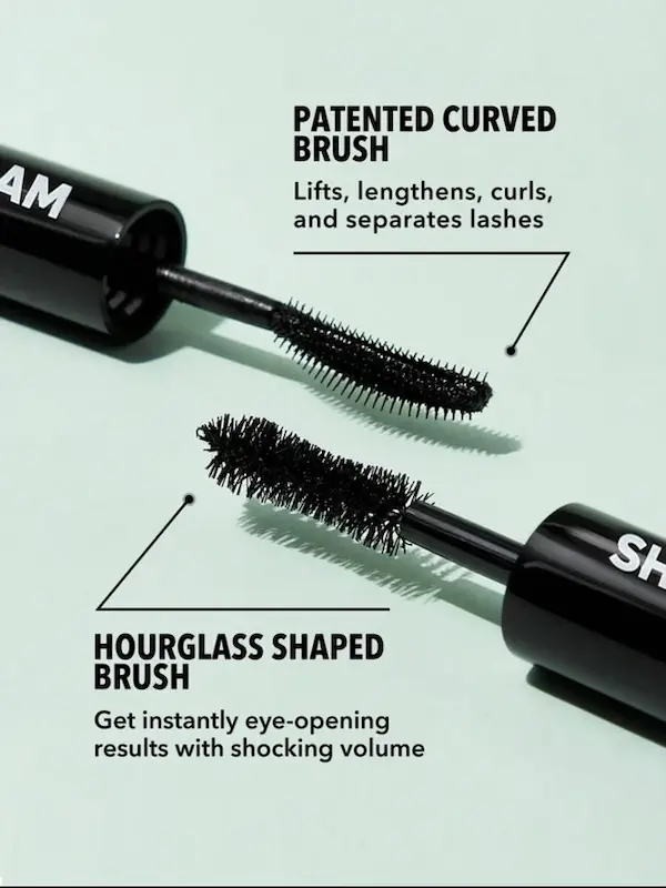 ریمل مشکی دوسر ضدآب شیگلم مدل All-In-One رنگ مشکی | SHEGLAM Volume & Length Mascara
