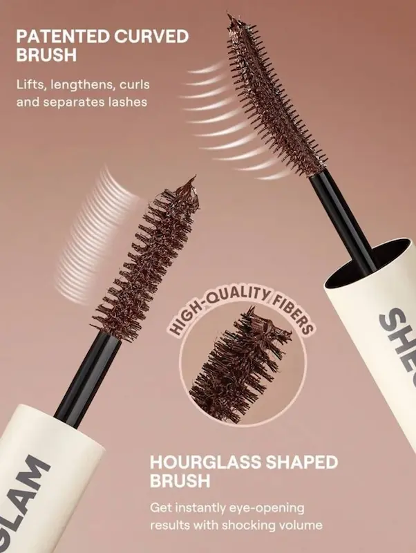 ریمل قهوه‌ای دوسر شیگلم مدل All-In-One رنگ Macchiato | SHEGLAM Volume & Length Mascara