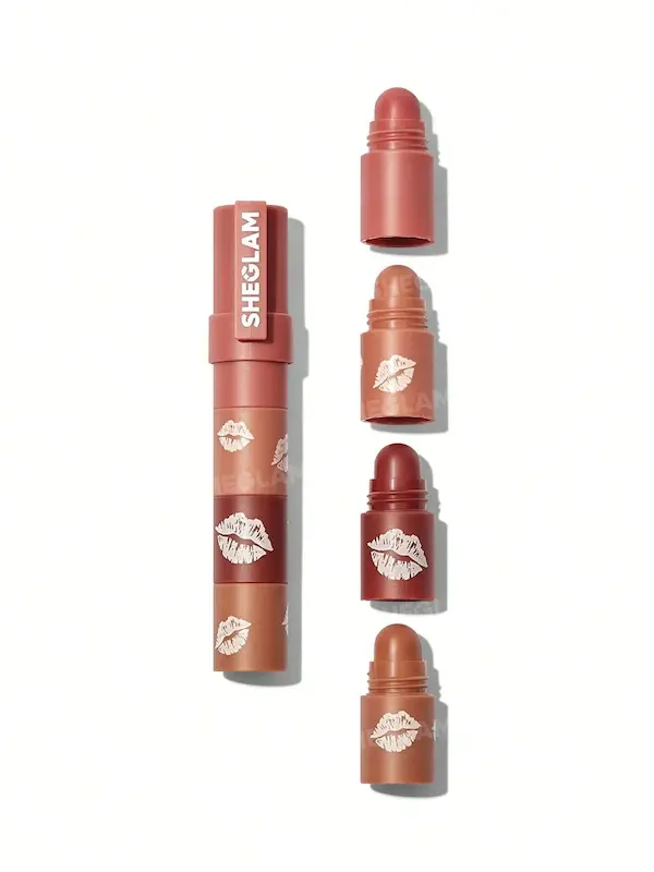 رژلب جامد شیگلم مدل 4 طبقه رنگ Nude Bare Stack