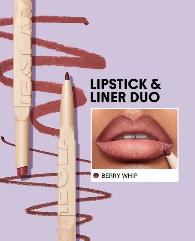 خط لب و رژلب دوطرفه شیگلم رنگ Berry Whip