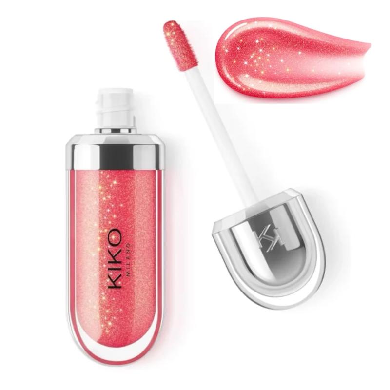 لیپ‌ گلاس آبرسان کیکو Kiko Milano مدل 3d hydra lipgloss رنگ 11 Golden Red